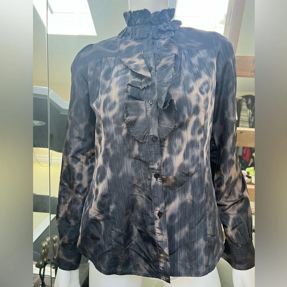 🔴Zara Woman Ruffled Long Sleeves Blouse🔴 - Picture 2 of 6